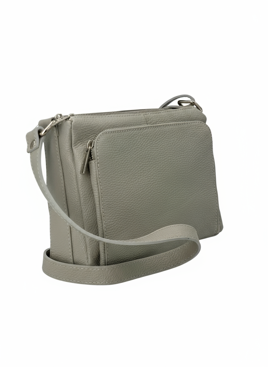 Sabrine – Women's genuine Italian leather shoulder and crossbody bag with adjustable shoulder strap