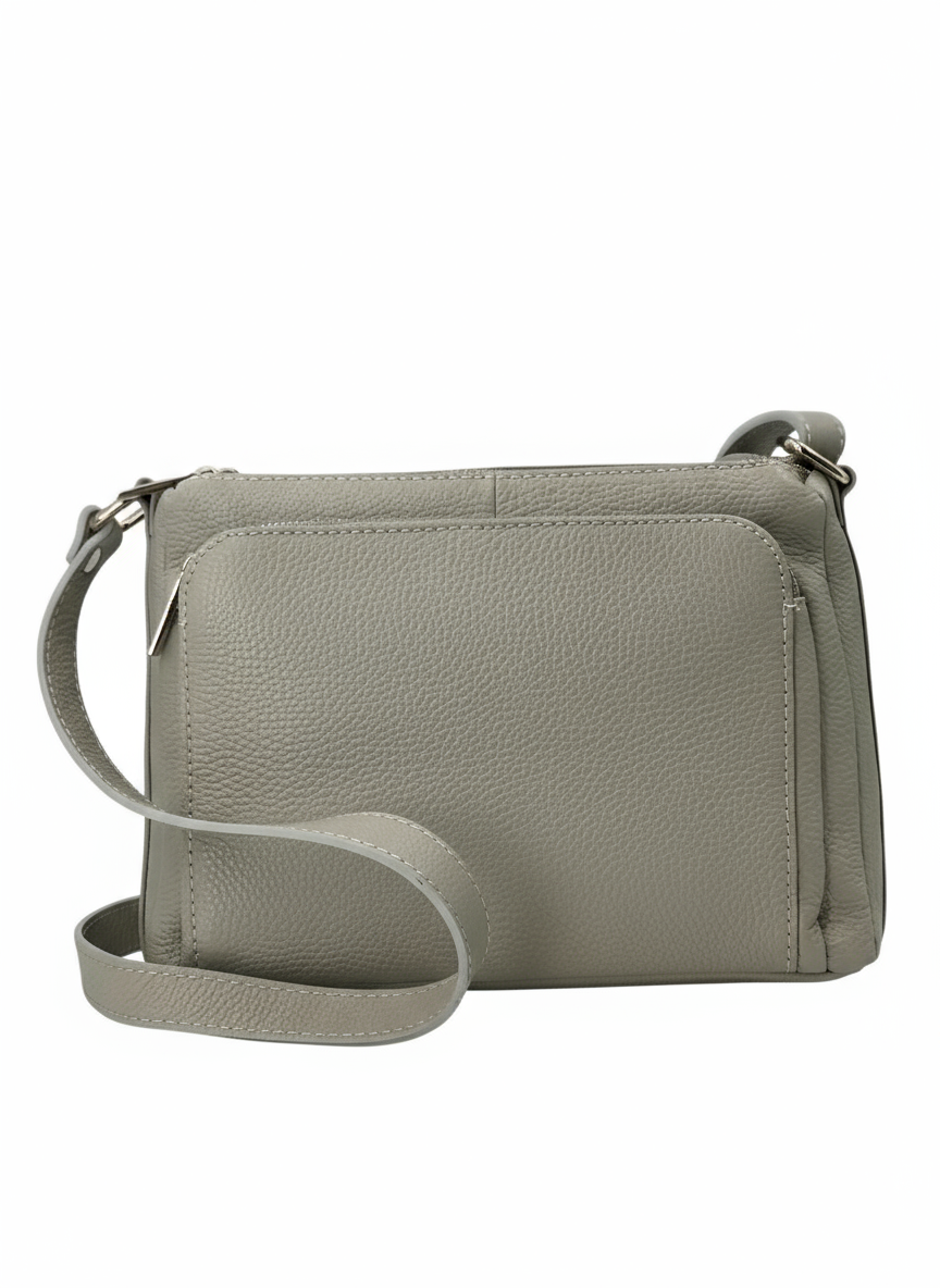 Sabrine – Women's genuine Italian leather shoulder and crossbody bag with adjustable shoulder strap