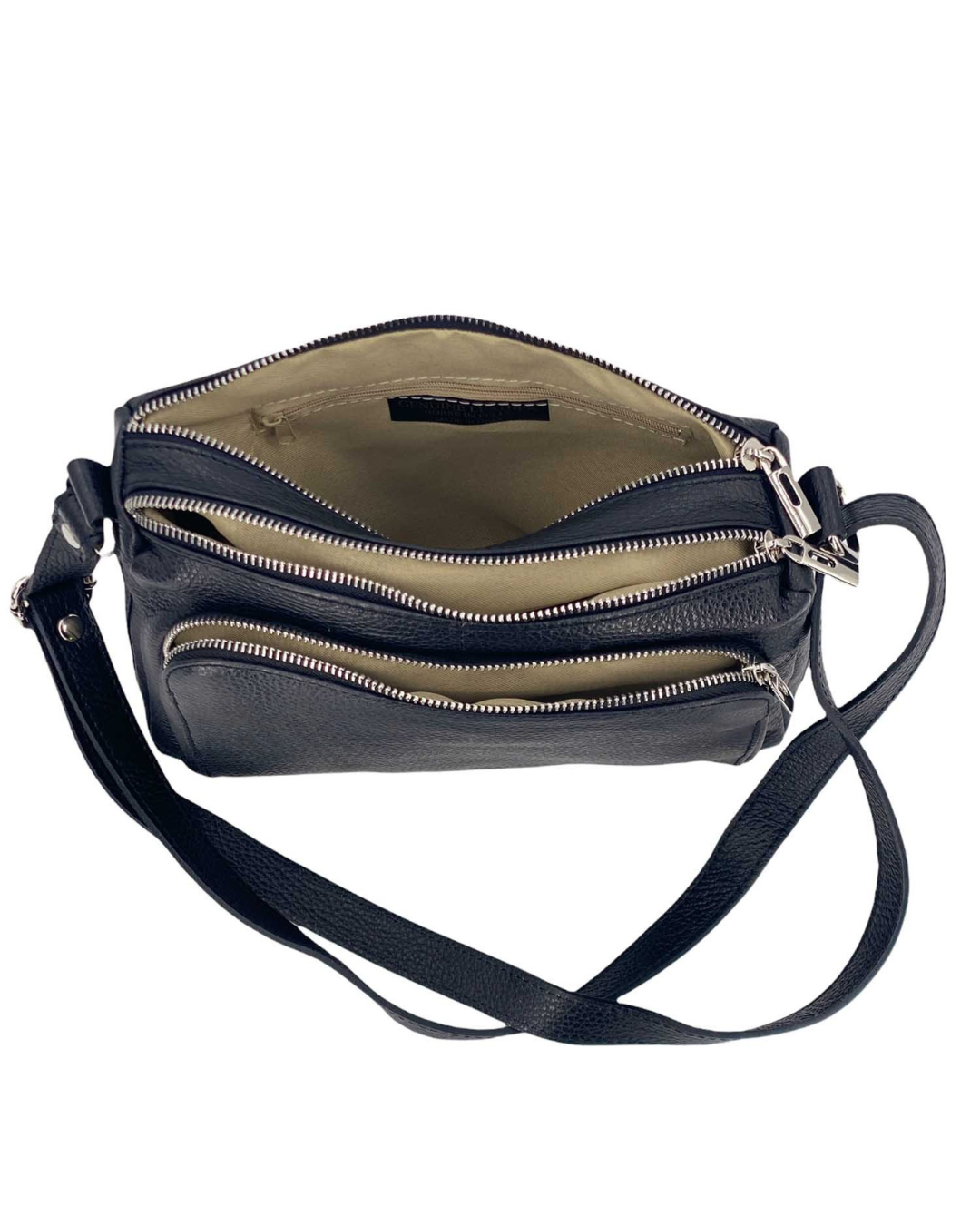 Sabrine – Women's genuine Italian leather shoulder and crossbody bag with adjustable shoulder strap
