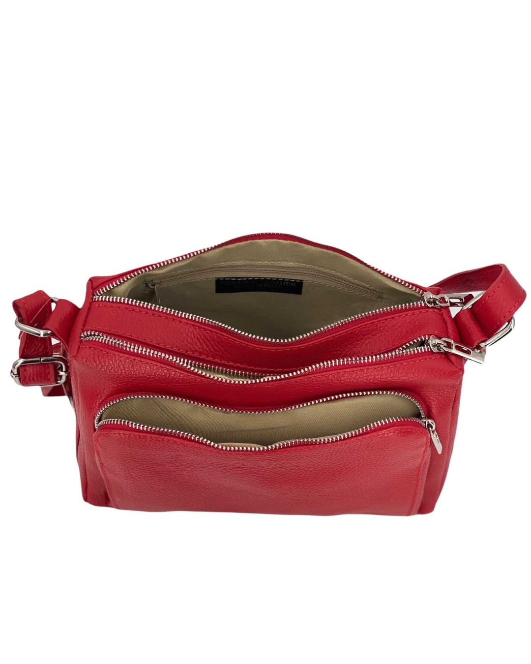 Sabrine – Women's genuine Italian leather shoulder and crossbody bag with adjustable shoulder strap