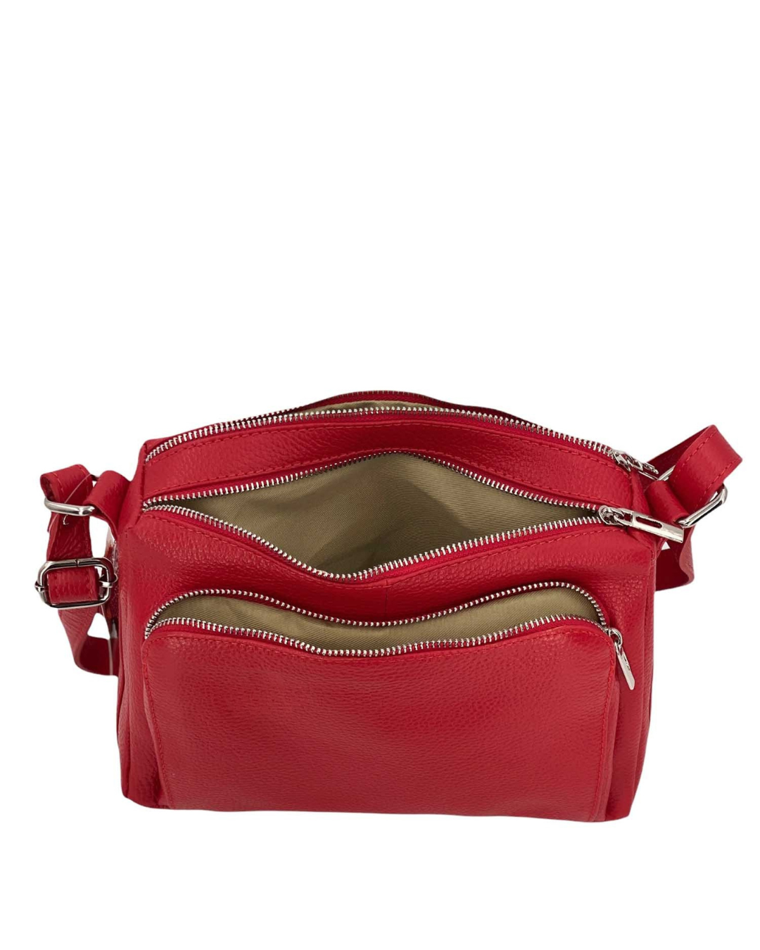 Sabrine – Women's genuine Italian leather shoulder and crossbody bag with adjustable shoulder strap