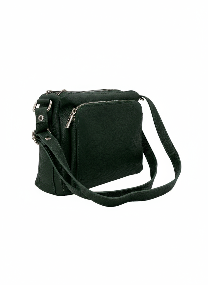 Sabrine – Women's genuine Italian leather shoulder and crossbody bag with adjustable shoulder strap