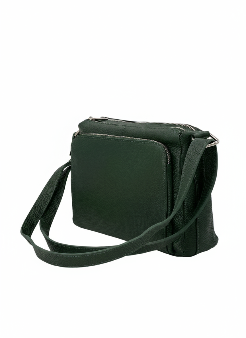 Sabrine – Women's genuine Italian leather shoulder and crossbody bag with adjustable shoulder strap