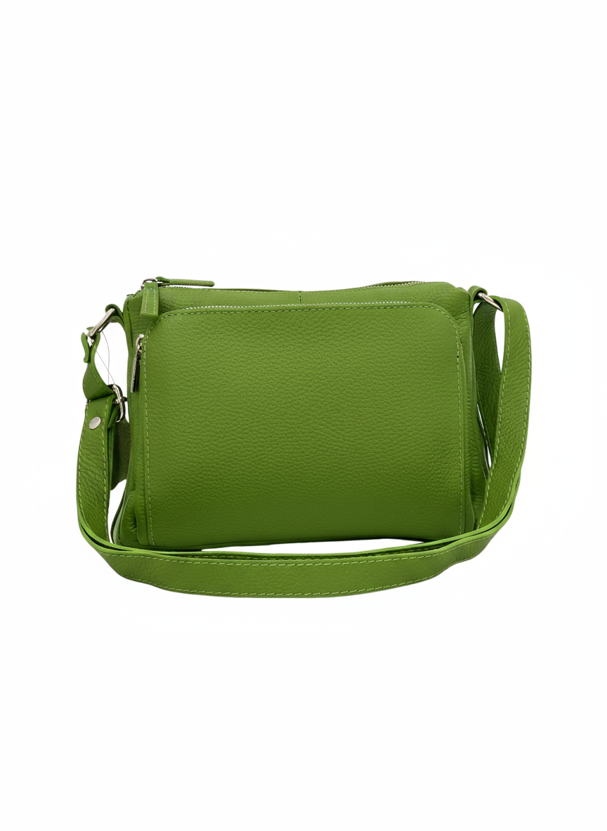 Sabrine – Women's genuine Italian leather shoulder and crossbody bag with adjustable shoulder strap