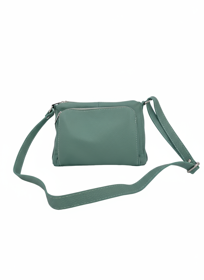 Sabrine – Women's genuine Italian leather shoulder and crossbody bag with adjustable shoulder strap