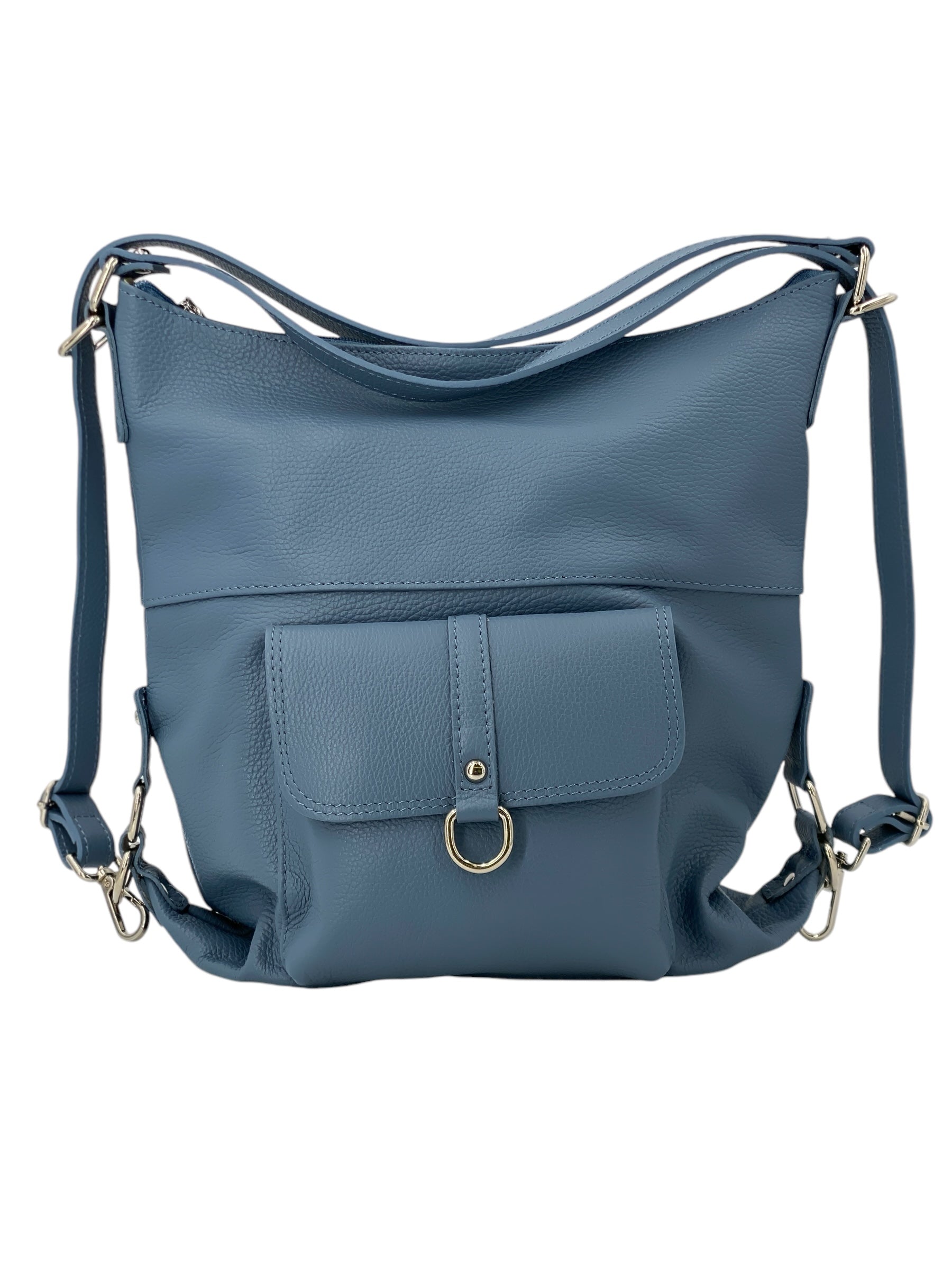 Romy – Borsa in Pelle Trasformabile a Spalla e Zaino