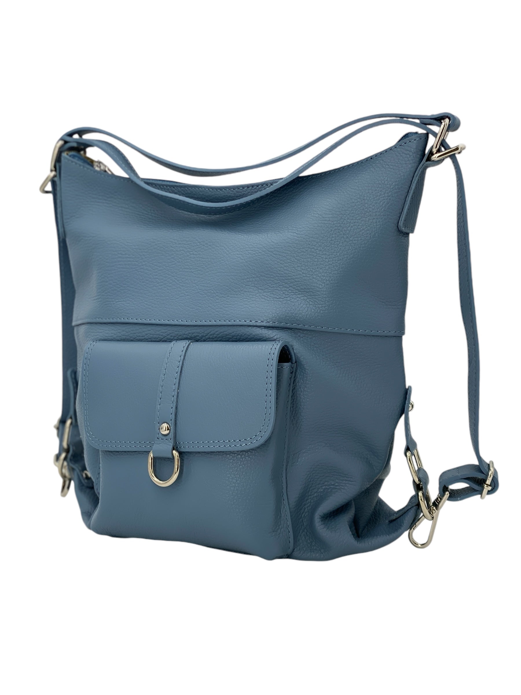 Romy – Borsa in Pelle Trasformabile a Spalla e Zaino