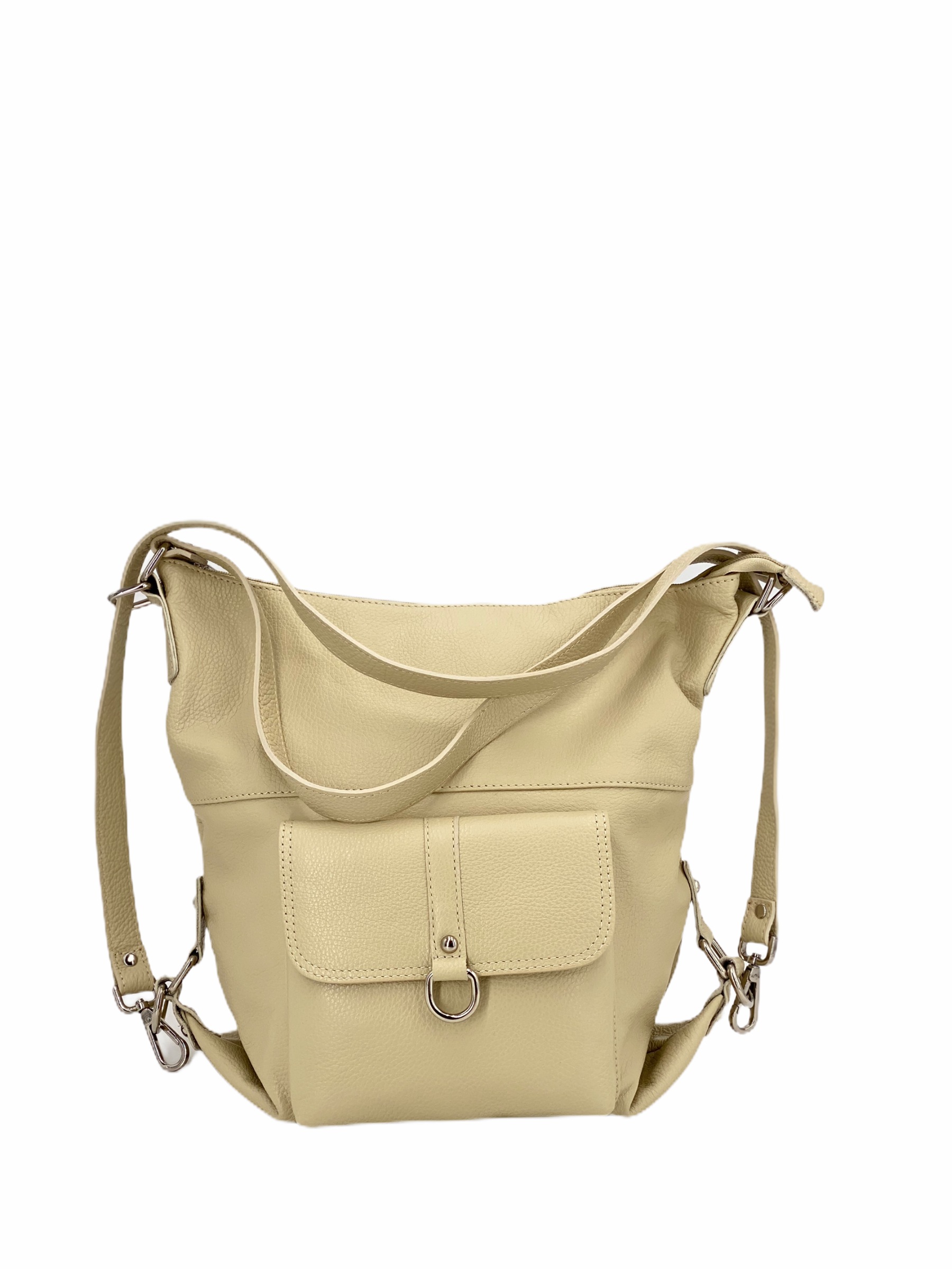 Romy – Borsa in Pelle Trasformabile a Spalla e Zaino