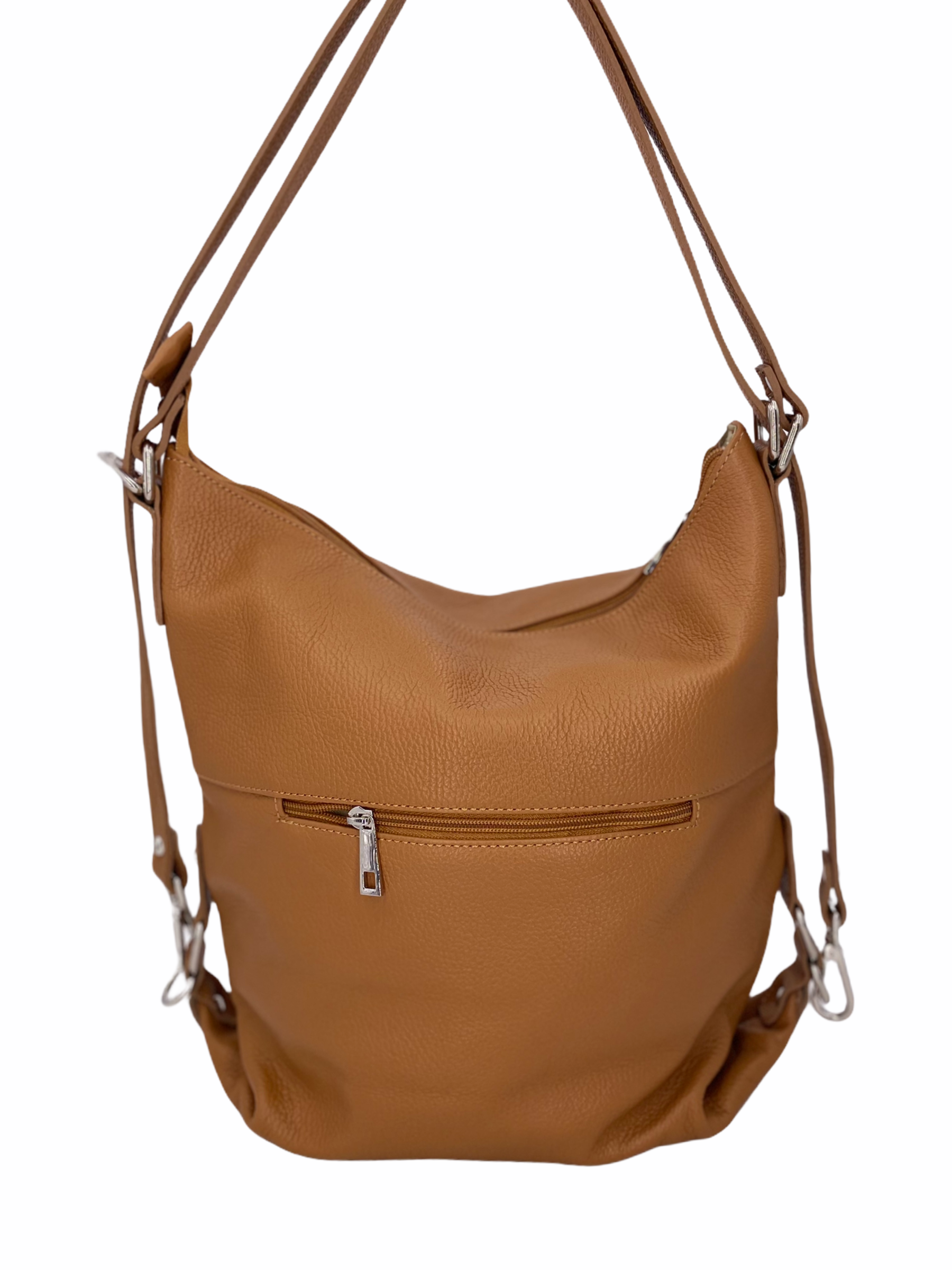 Romy – Borsa in Pelle Trasformabile a Spalla e Zaino