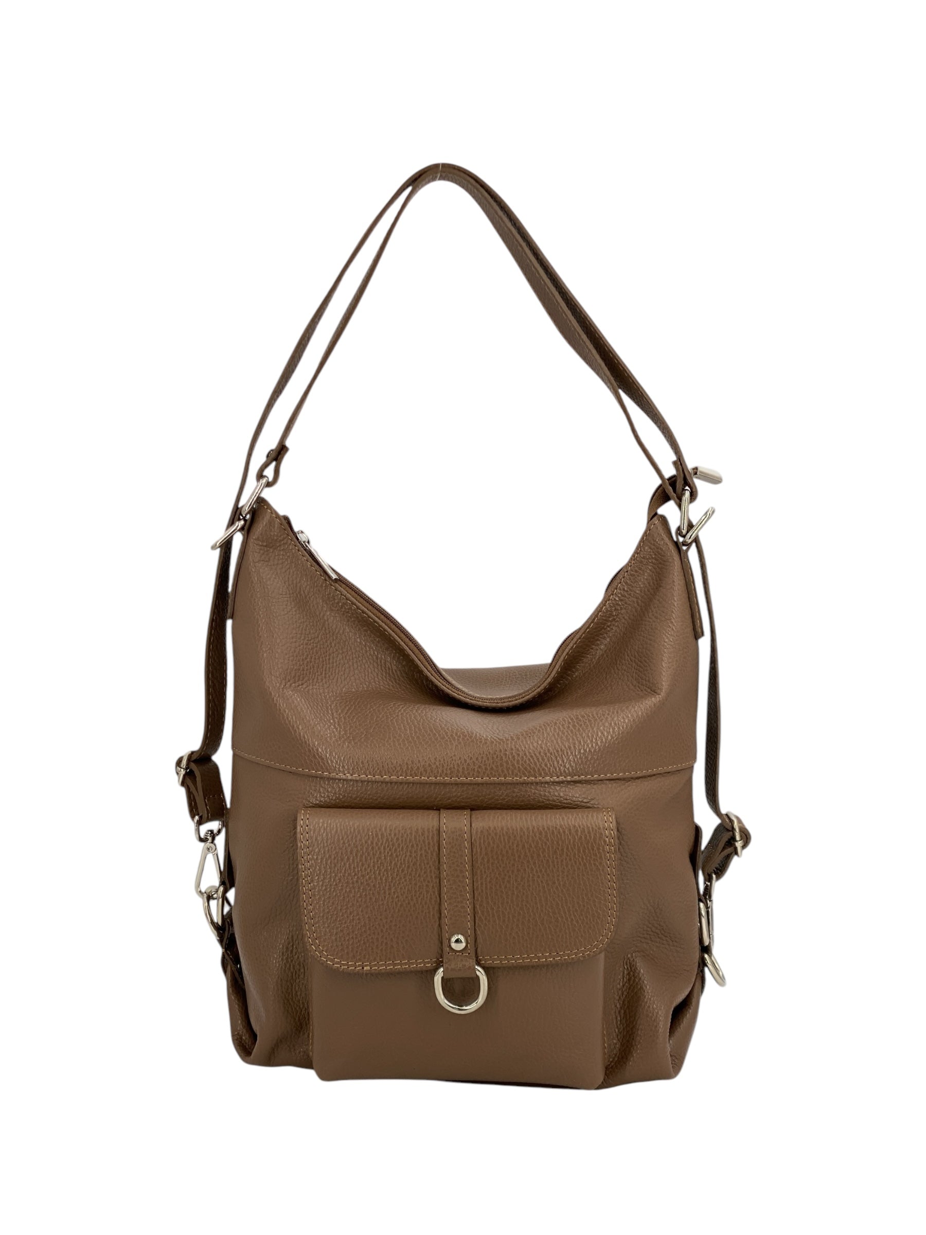 Romy – Borsa in Pelle Trasformabile a Spalla e Zaino
