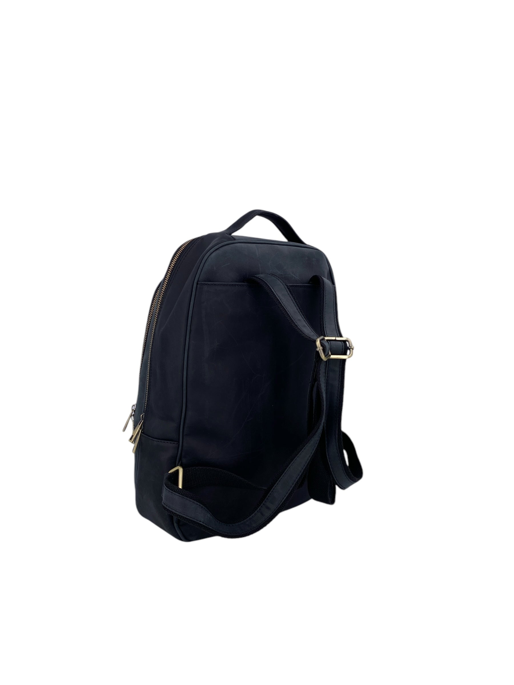 Pierre – Herrenrucksack aus echtem italienischen Leder mit 15-Zoll-Laptopfach