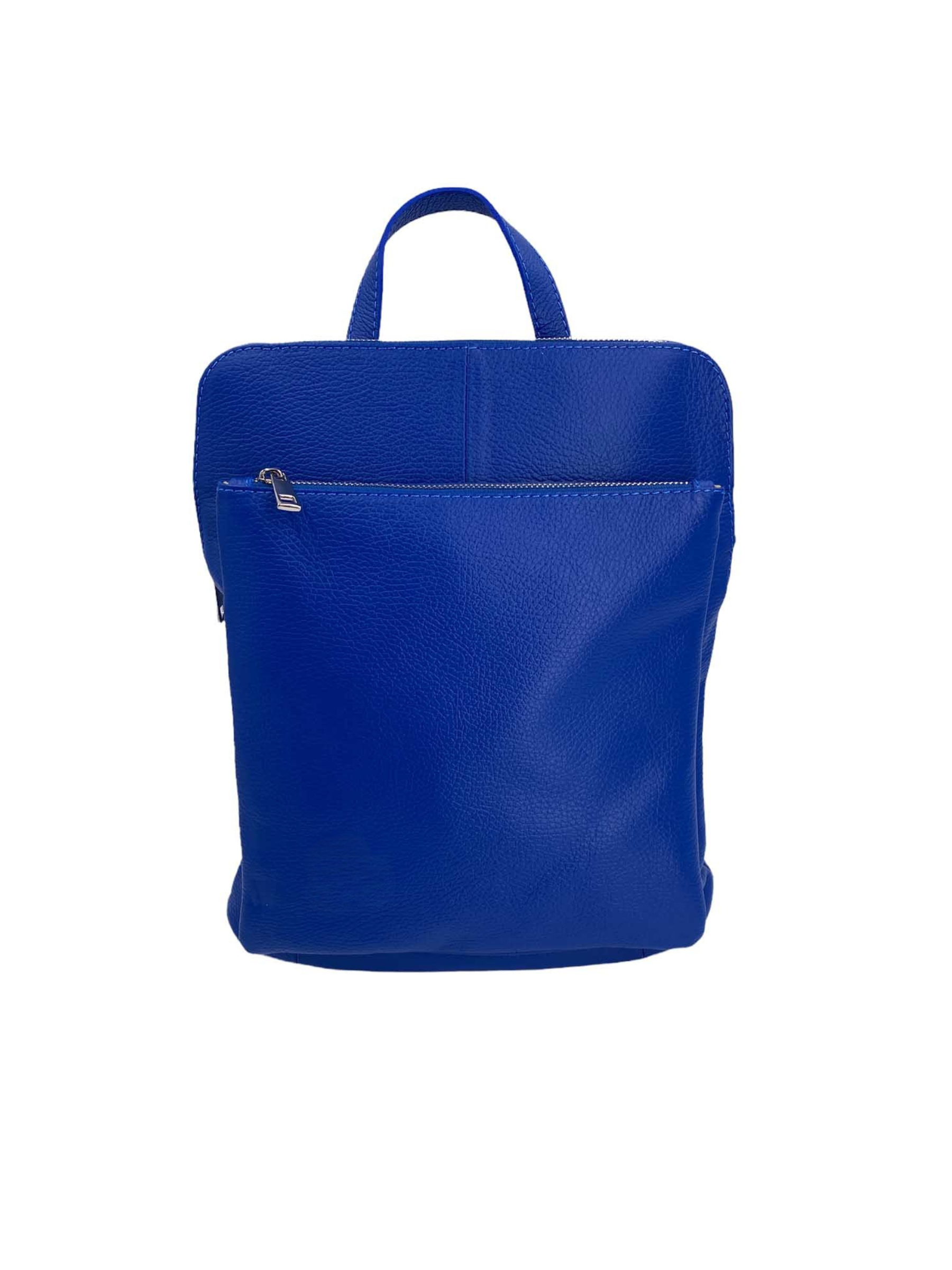 Zoe – Women's backpack in genuine Italian leather with adjustable shoulder straps, reinforced handle and large capacity