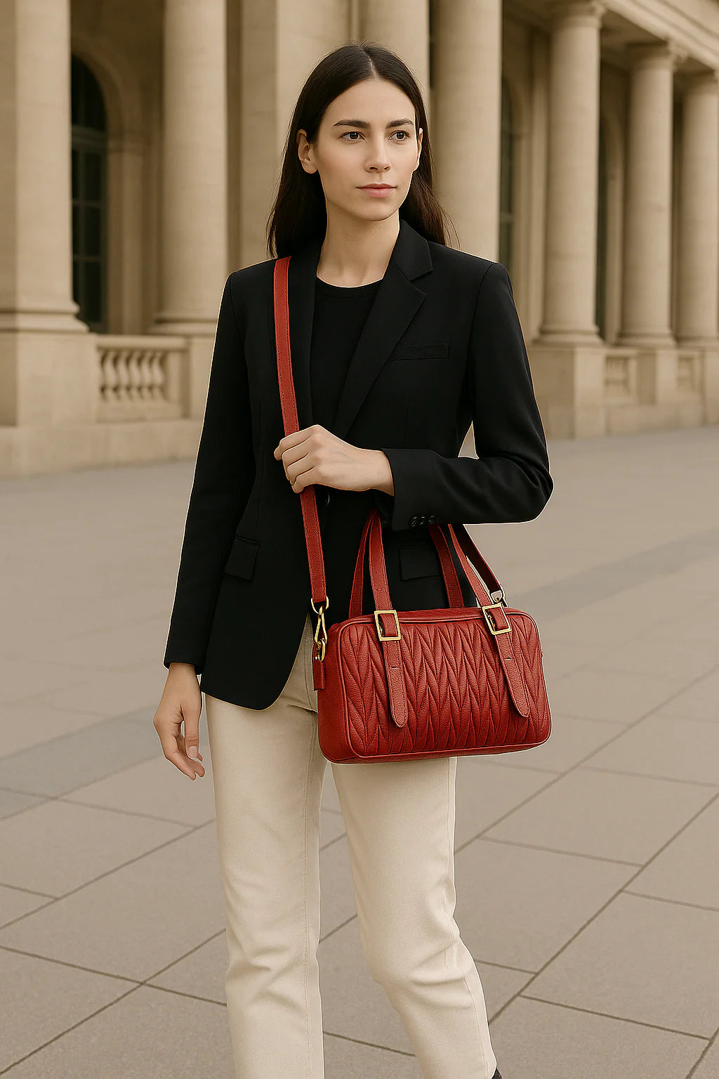 Juliane – Borsa a tracolla donna in vera pelle italiana artigianale