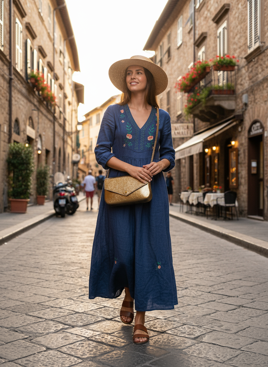 Alexane – Damen-Umhängetasche aus echtem italienischem Leder mit goldenem Kettenriemen
