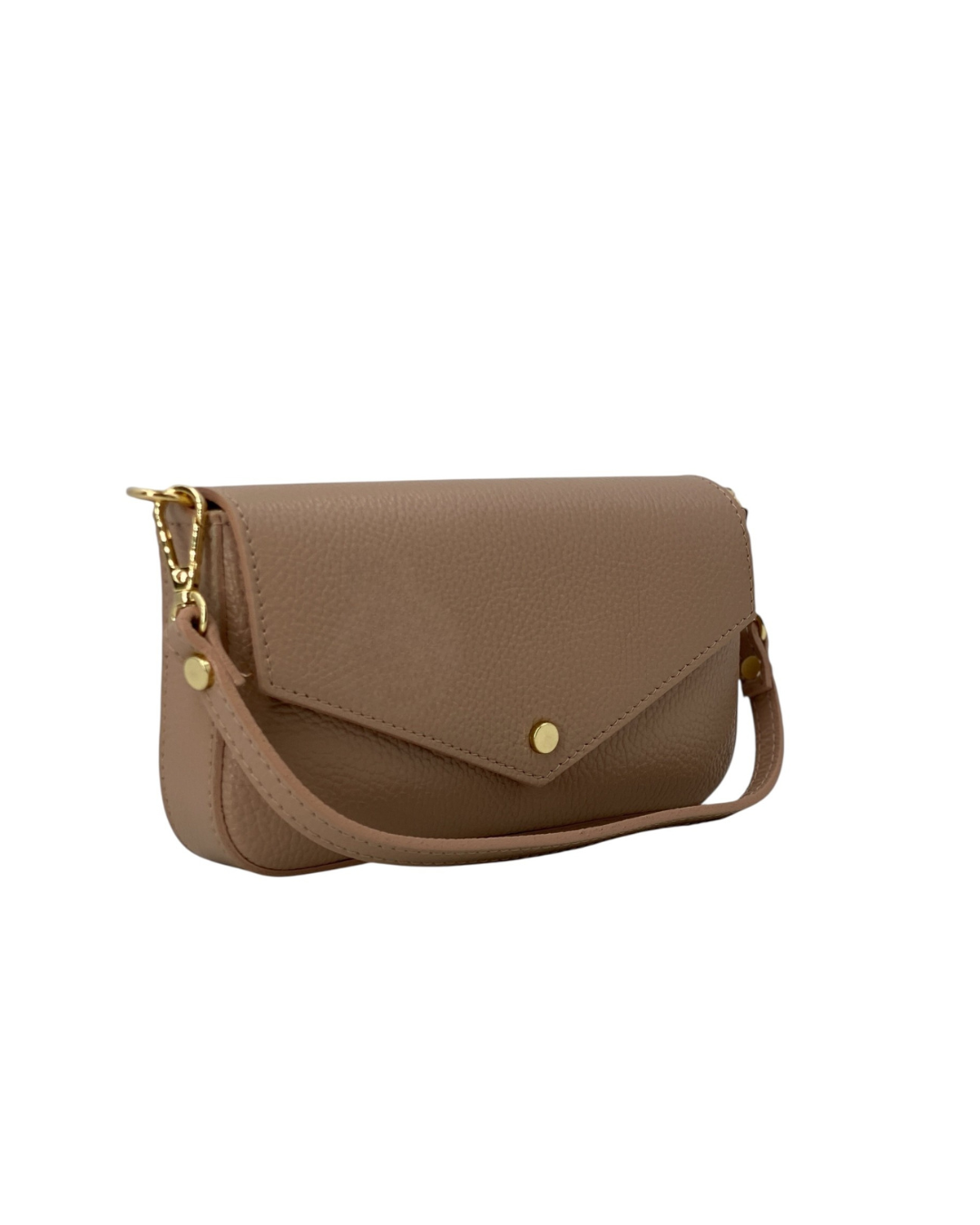 Alexane – Women's genuine Italian leather shoulder bag with gold chain strap