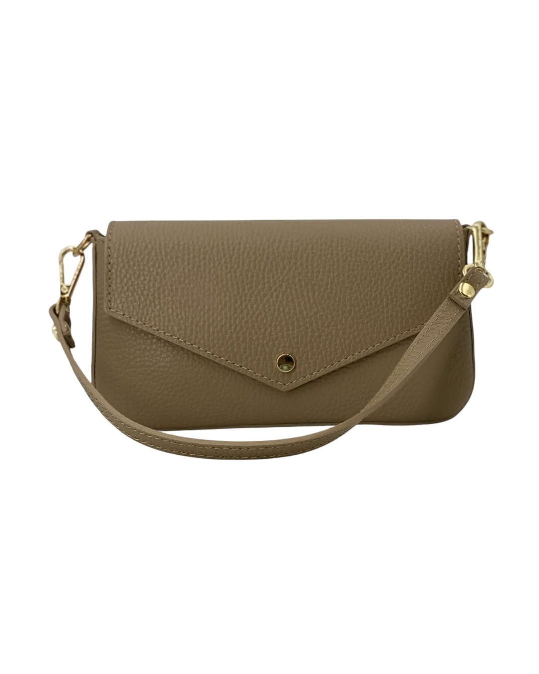 Alexane – Women's genuine Italian leather shoulder bag with gold chain strap