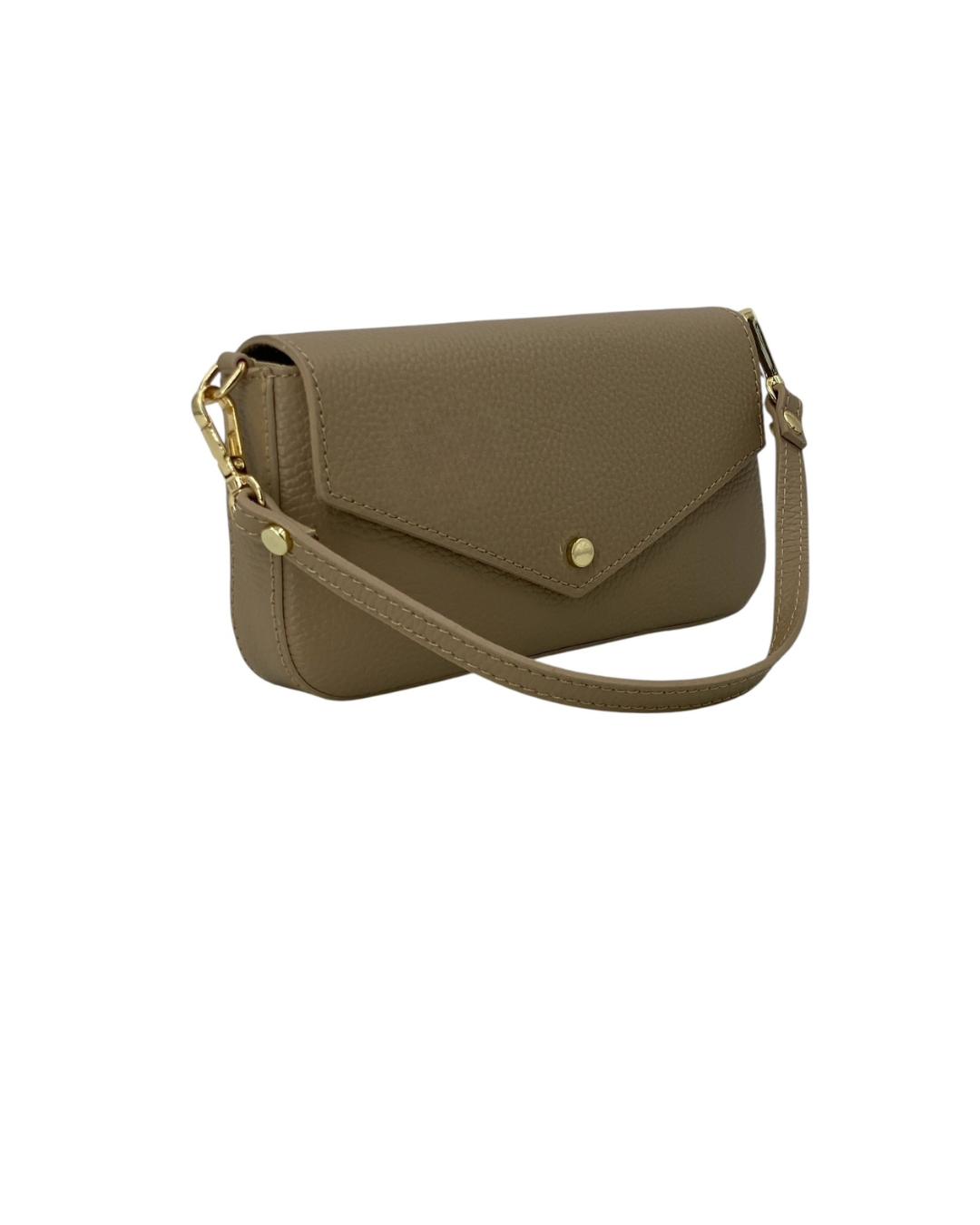 Alexane – Women's genuine Italian leather shoulder bag with gold chain strap
