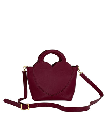 Elise – Borsa donna in vera pelle italiana, compatta e capiente, portabile a mano o a tracolla