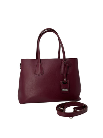 Sarah – Borsa a mano, a spalla e crossbody donna in vera pelle italiana con doppi manici rinforzati