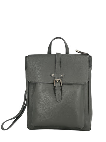 Manon – Zaino donna in vera pelle italiana con interno foderato, tasca frontale e spallacci regolabili