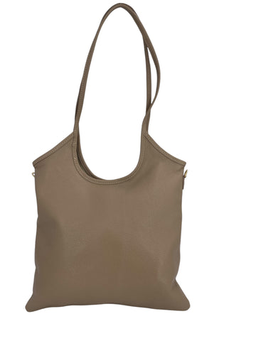 Yvonne – Borsa a mano e a spalla donna in vera pelle italiana con manici doppi rinforzati