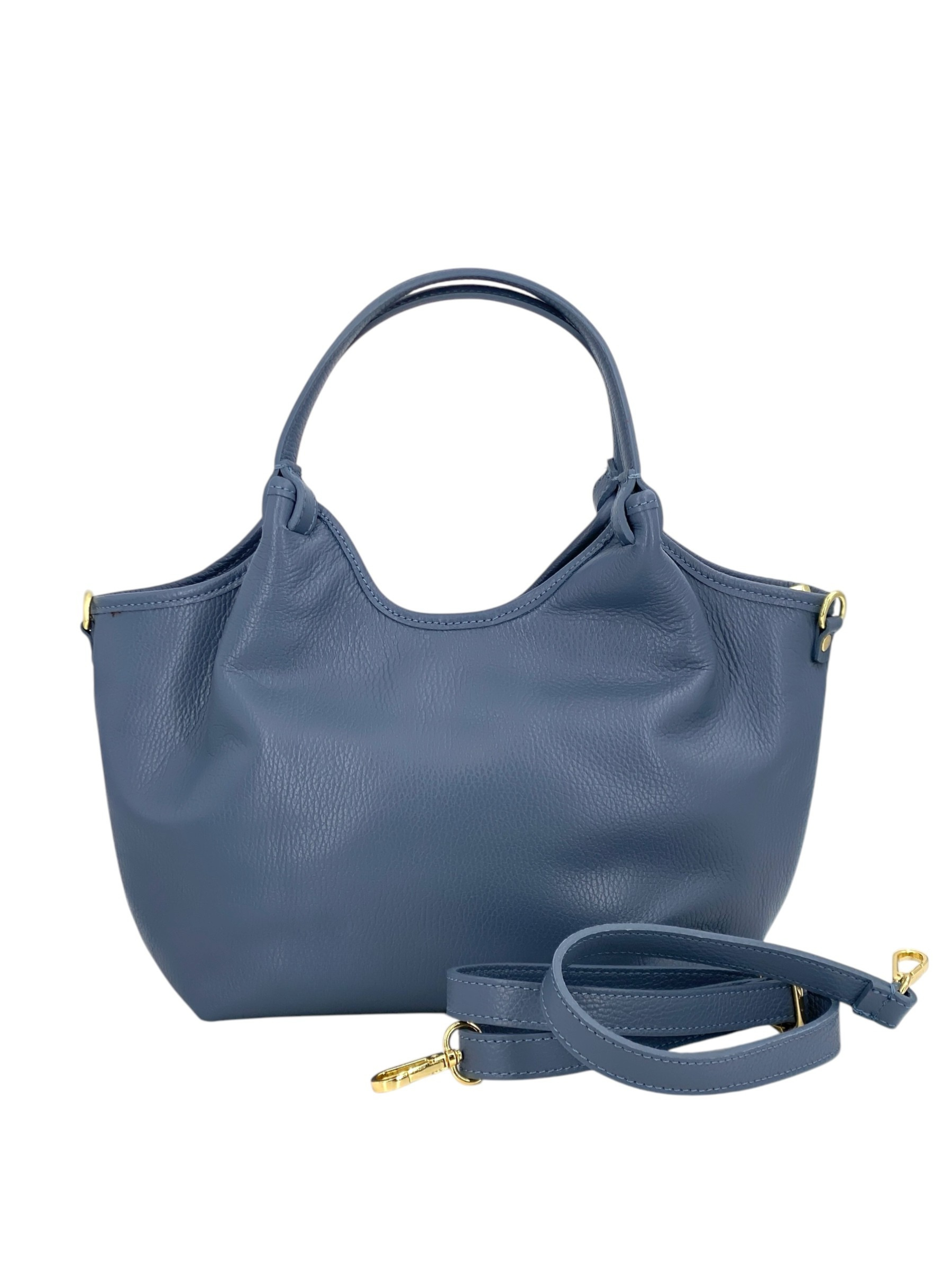 Charlotte – Women's handbag and shoulder bag in genuine Italian leather with technical fabric lining