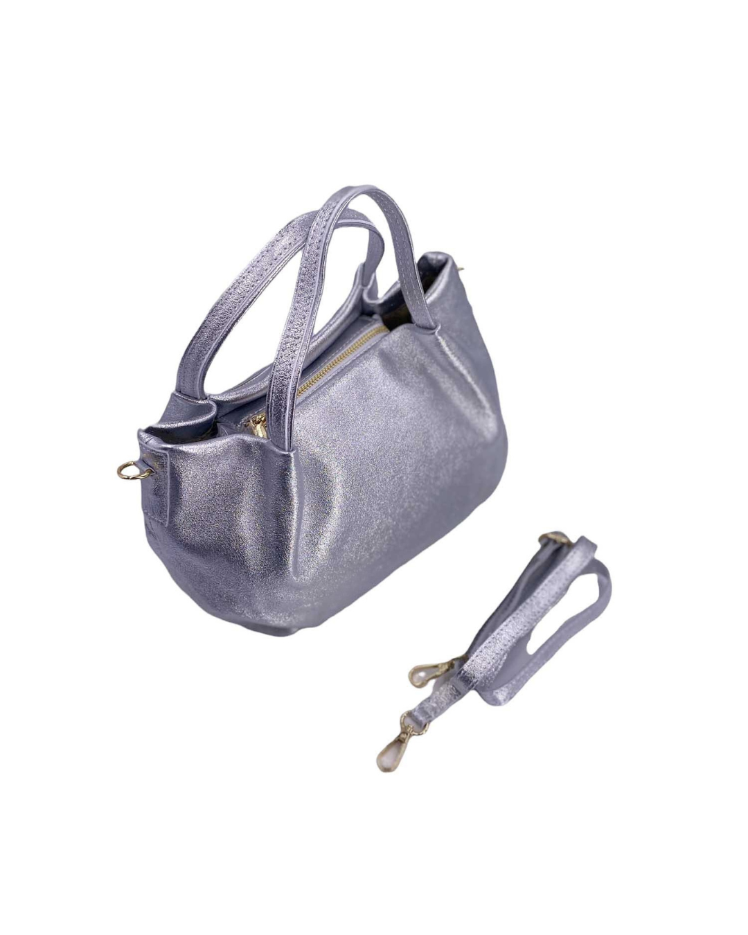 Cristine – Damen-Schulter- und Crossbody-Tasche aus echtem italienischen Kalbsleder