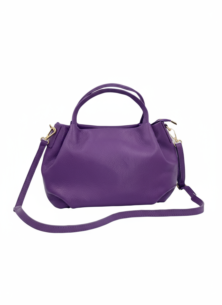 Cristine – Damen-Schulter- und Crossbody-Tasche aus echtem italienischen Kalbsleder