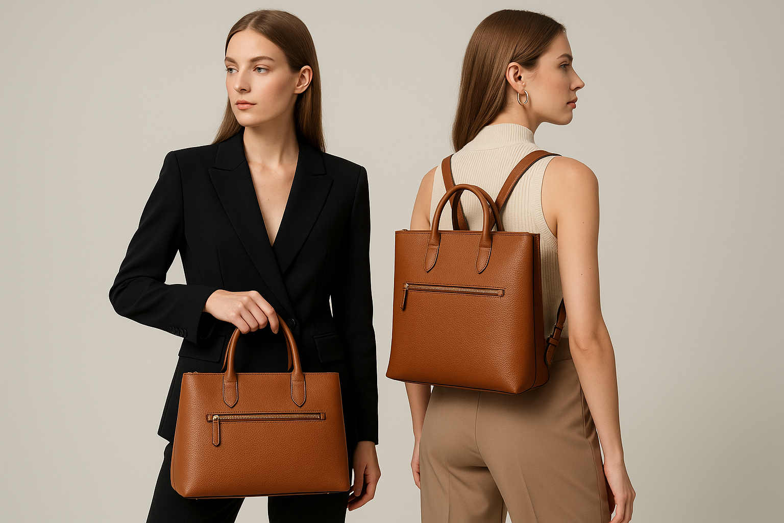 da borsa a zaino con modelle
