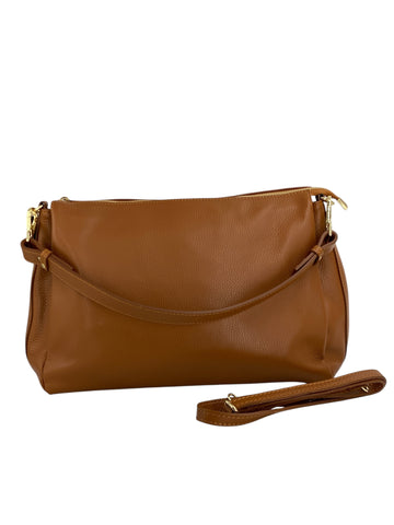 Solange – Borsa a mano e a tracolla donna in vera pelle italiana con interni ampi e organizzati