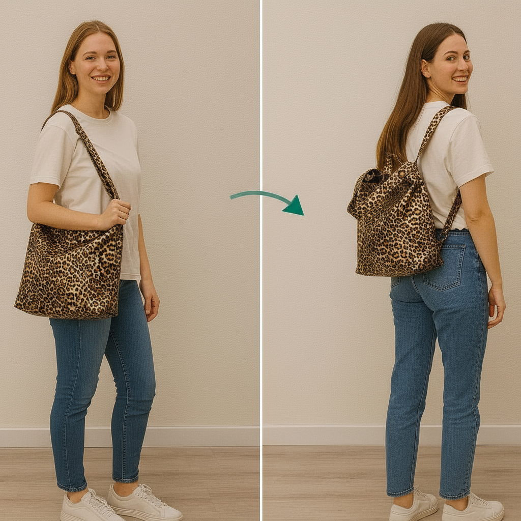 Astrelle Grande – Wandelbarer Damenrucksack aus echtem italienischen Leder