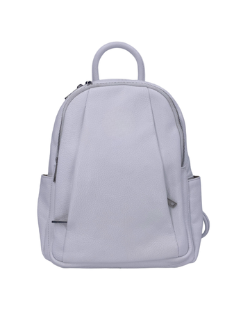 Jolie – Zaino donna in vera pelle italiana martellata con doppio scomparto e tasche multifunzione