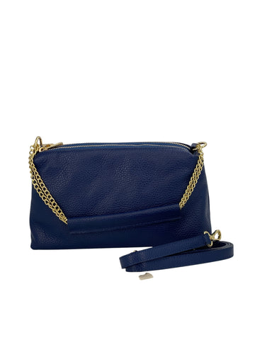 Giselle – Borsa a mano e a tracolla donna in vera pelle italiana con catena dorata