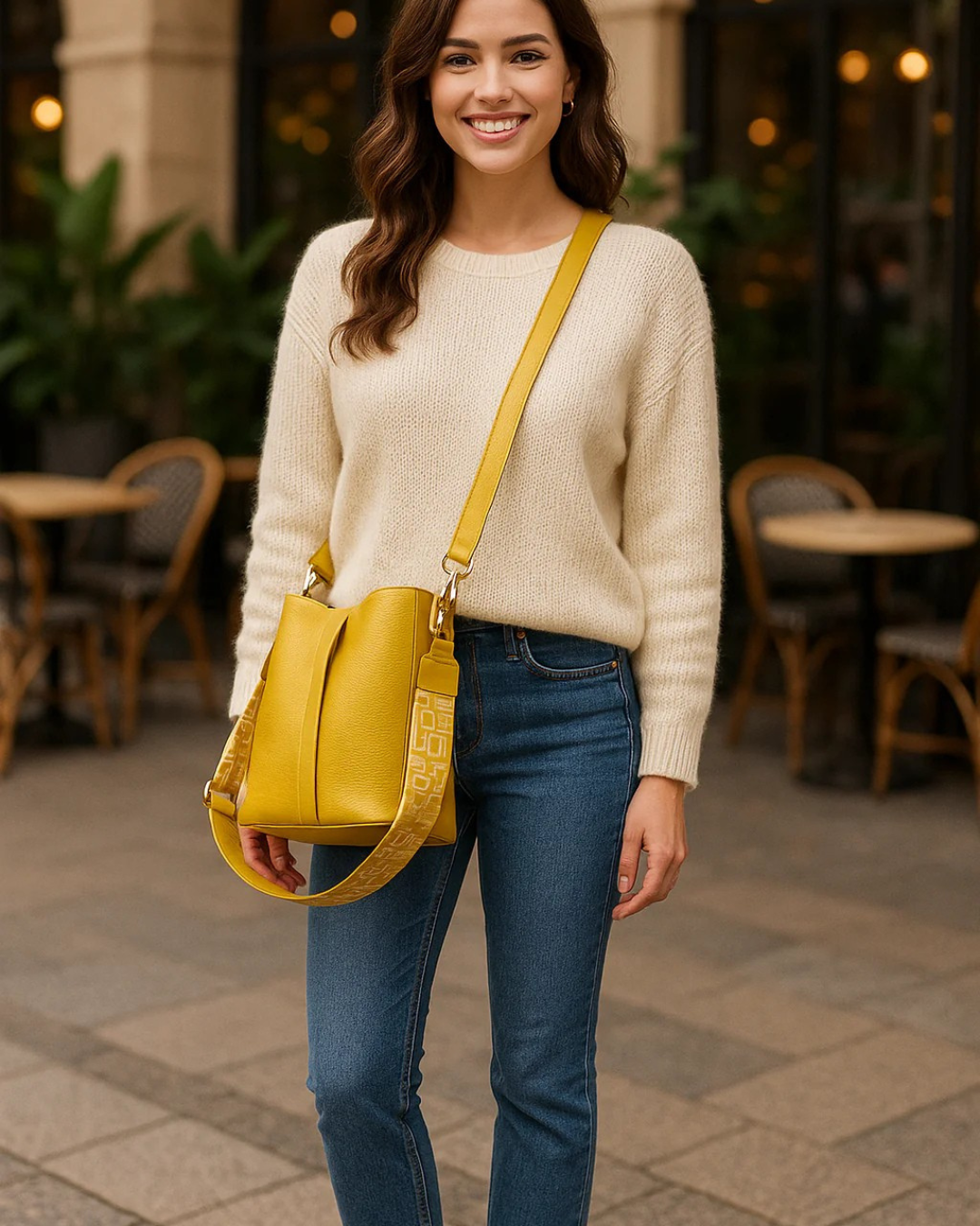 Borsa a tracolla donna in vera pelle di vitello 100% italiana