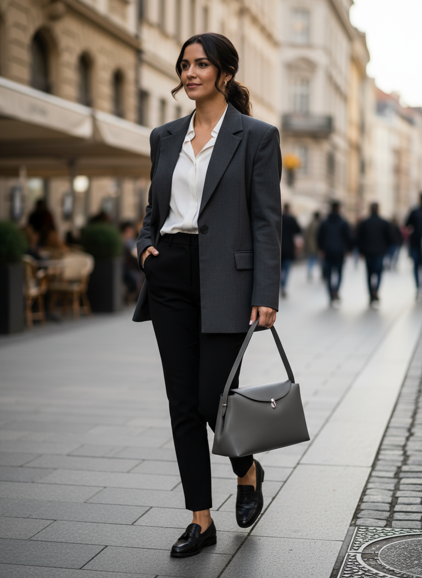 Melisande - Borsa a mano in vera pelle di vitello