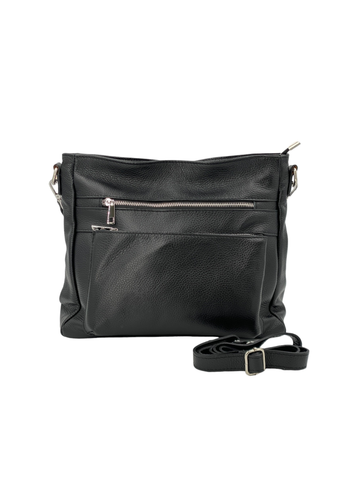 Odette – Borsa a mano, a spalla e a tracolla donna in vera pelle italiana con cuciture rinforzate e interni organizzati