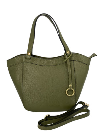 Laurine – Borsa a tracolla donna in vera pelle di vitello martellata di alta qualità