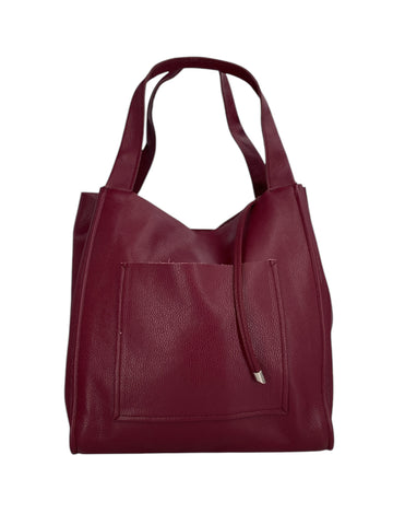 Isis – Borsa a mano e a spalla donna in vera pelle italiana con pochette coordinata