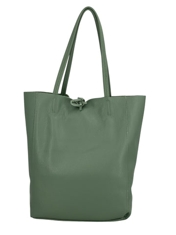 Nour – Borsa a spalla donna in pelle di vitello italiana artigianale con pochette interna