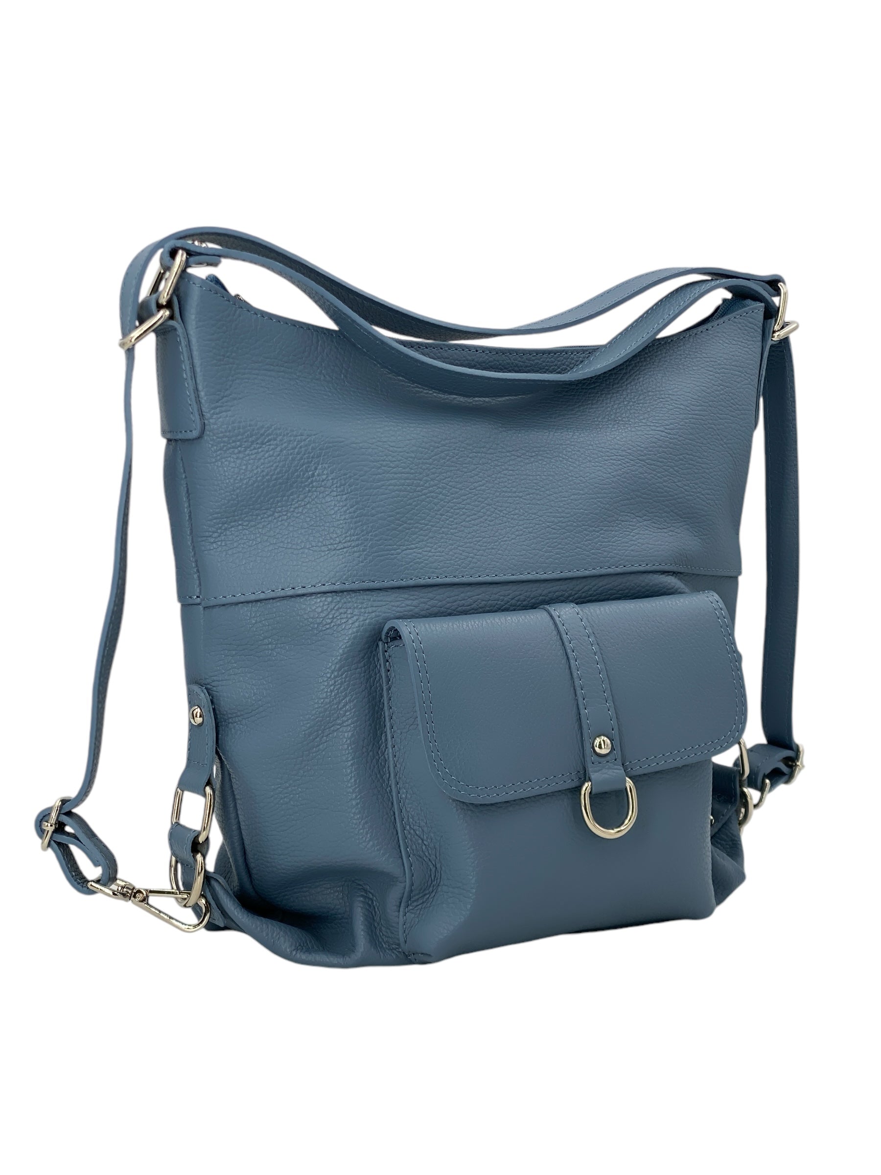 Romy – Borsa in Pelle Trasformabile a Spalla e Zaino