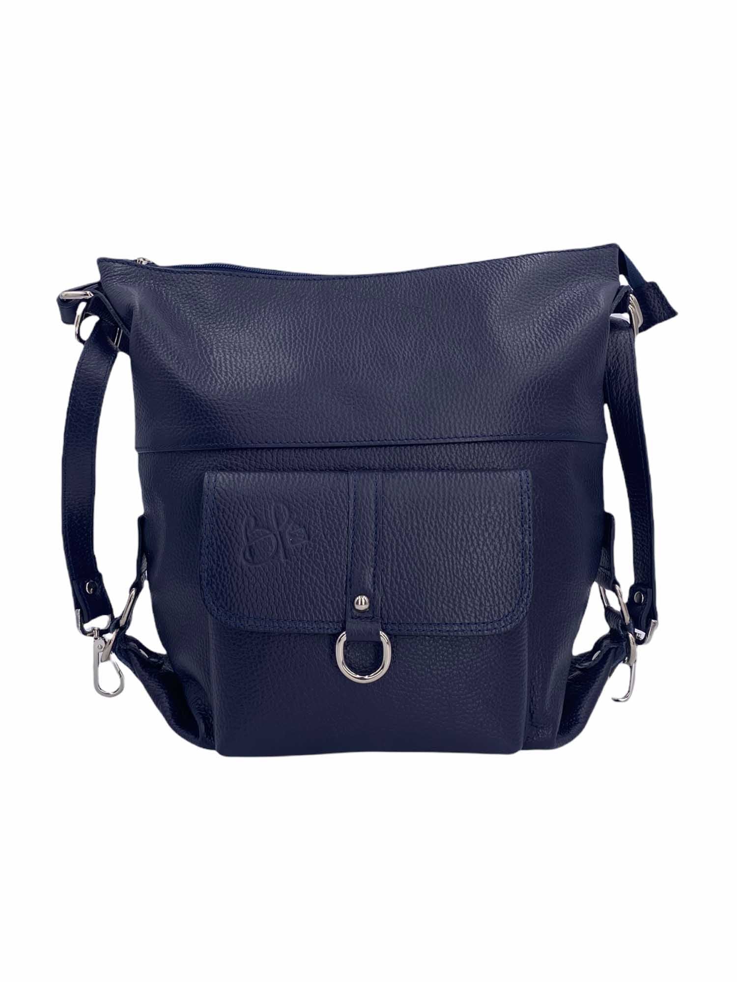 Romy – Borsa in Pelle Trasformabile a Spalla e Zaino