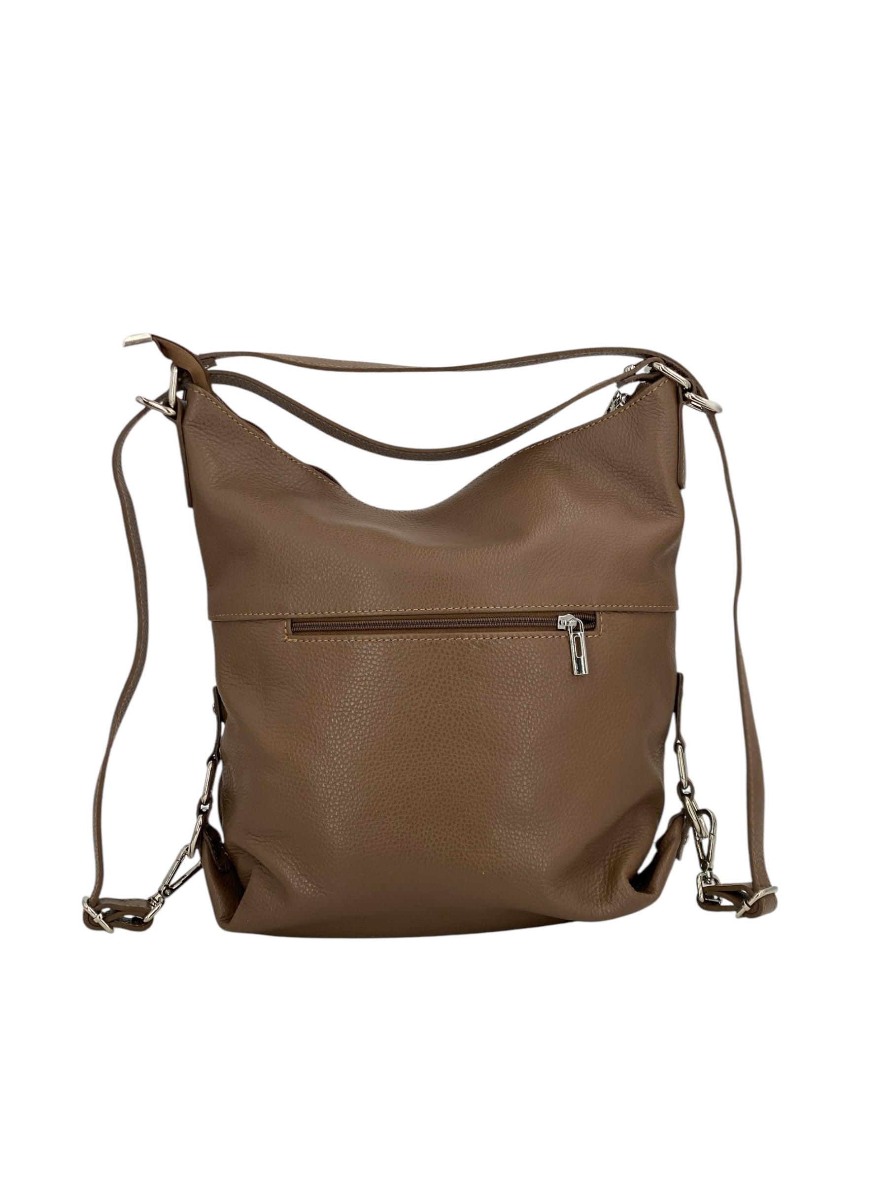 Romy – Borsa in Pelle Trasformabile a Spalla e Zaino