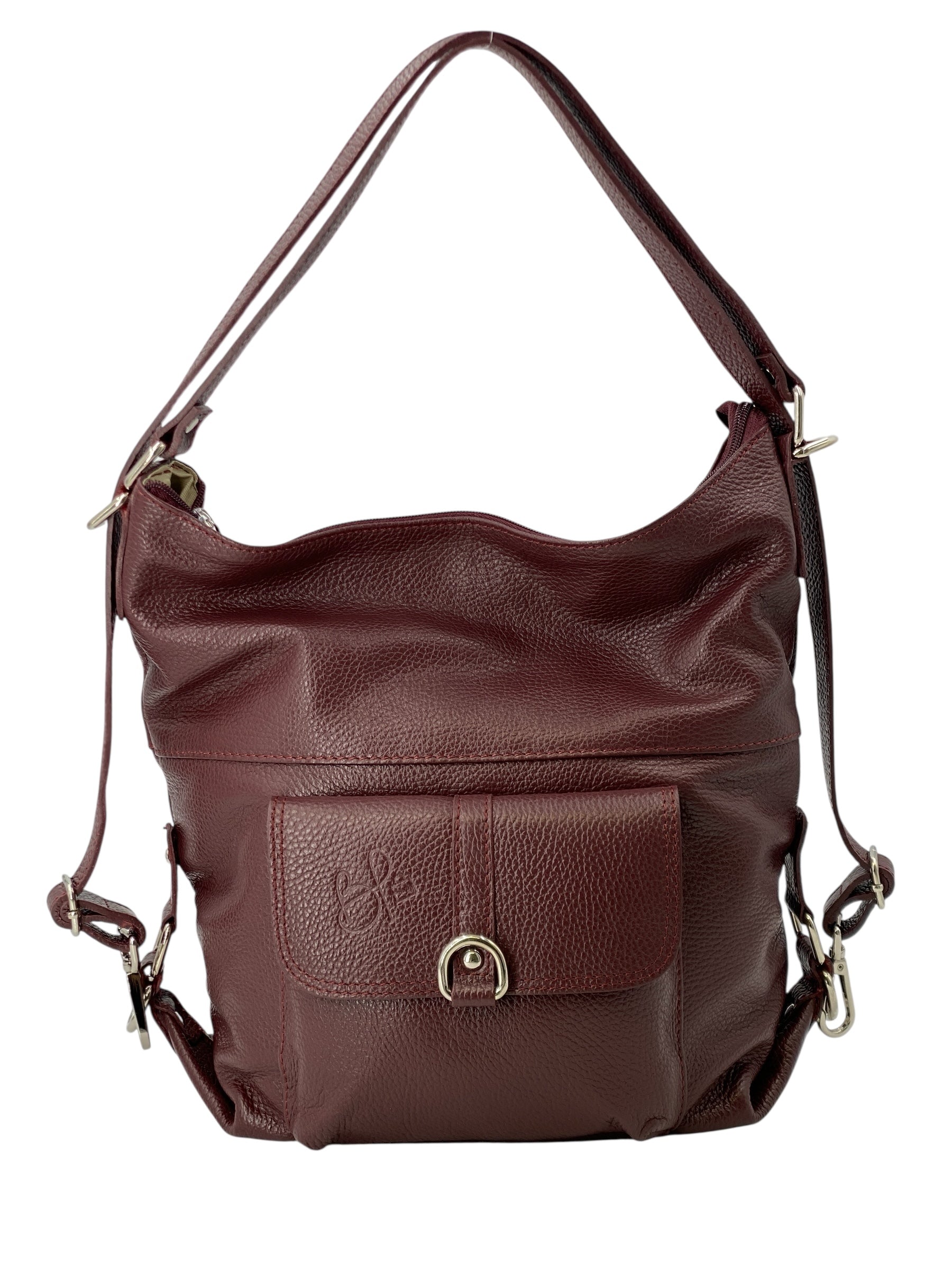 Romy – Borsa in Pelle Trasformabile a Spalla e Zaino