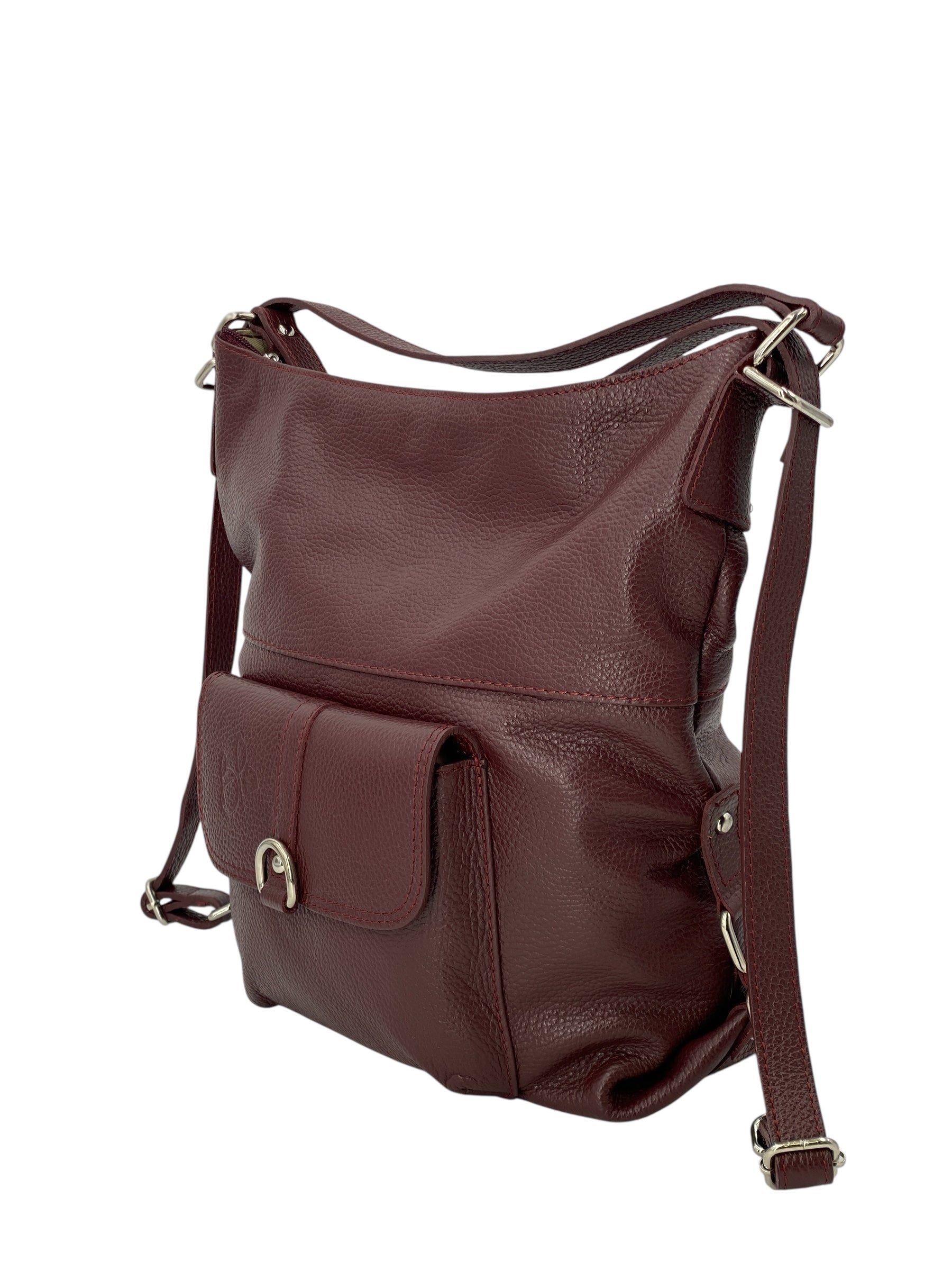 Romy – Borsa in Pelle Trasformabile a Spalla e Zaino