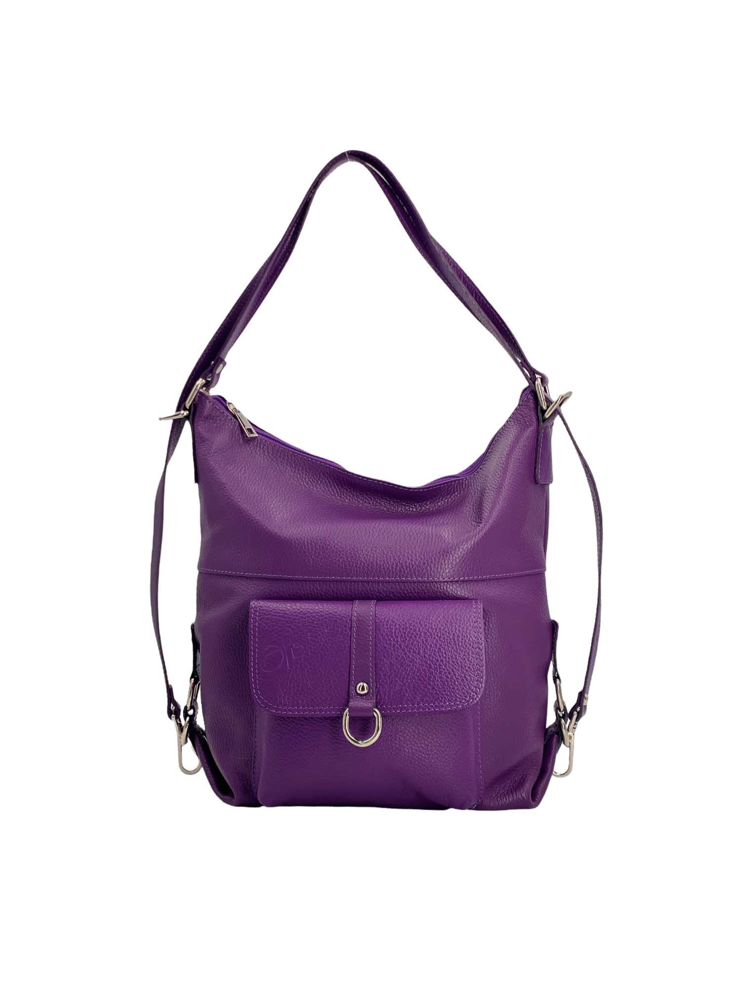 Romy – Borsa in Pelle Trasformabile a Spalla e Zaino