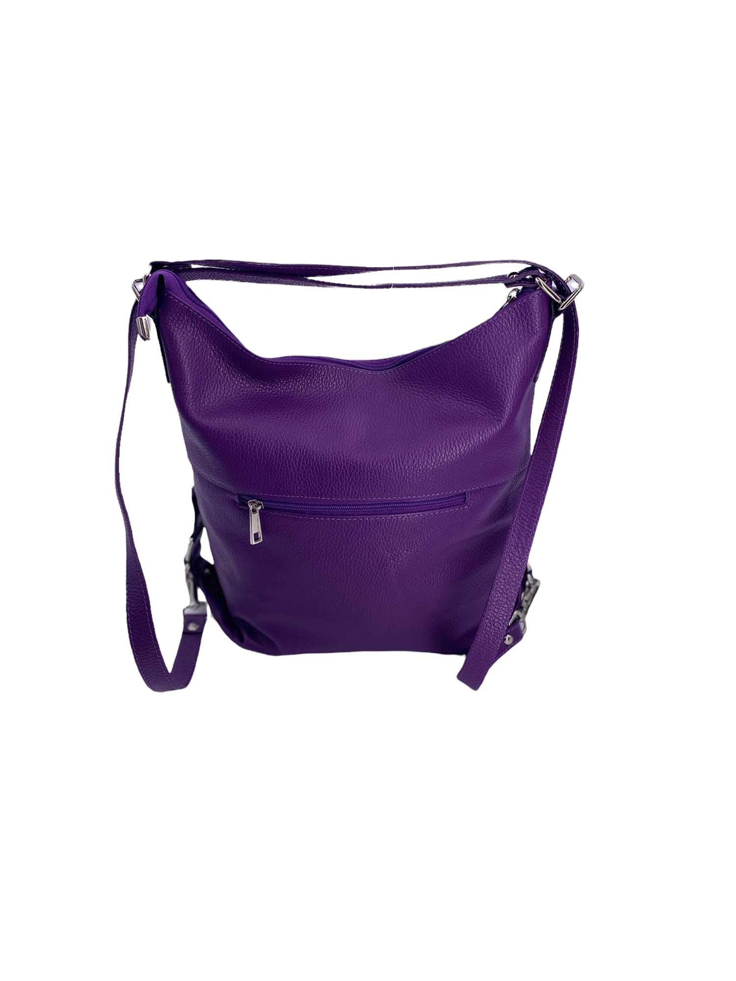 Romy – Borsa in Pelle Trasformabile a Spalla e Zaino