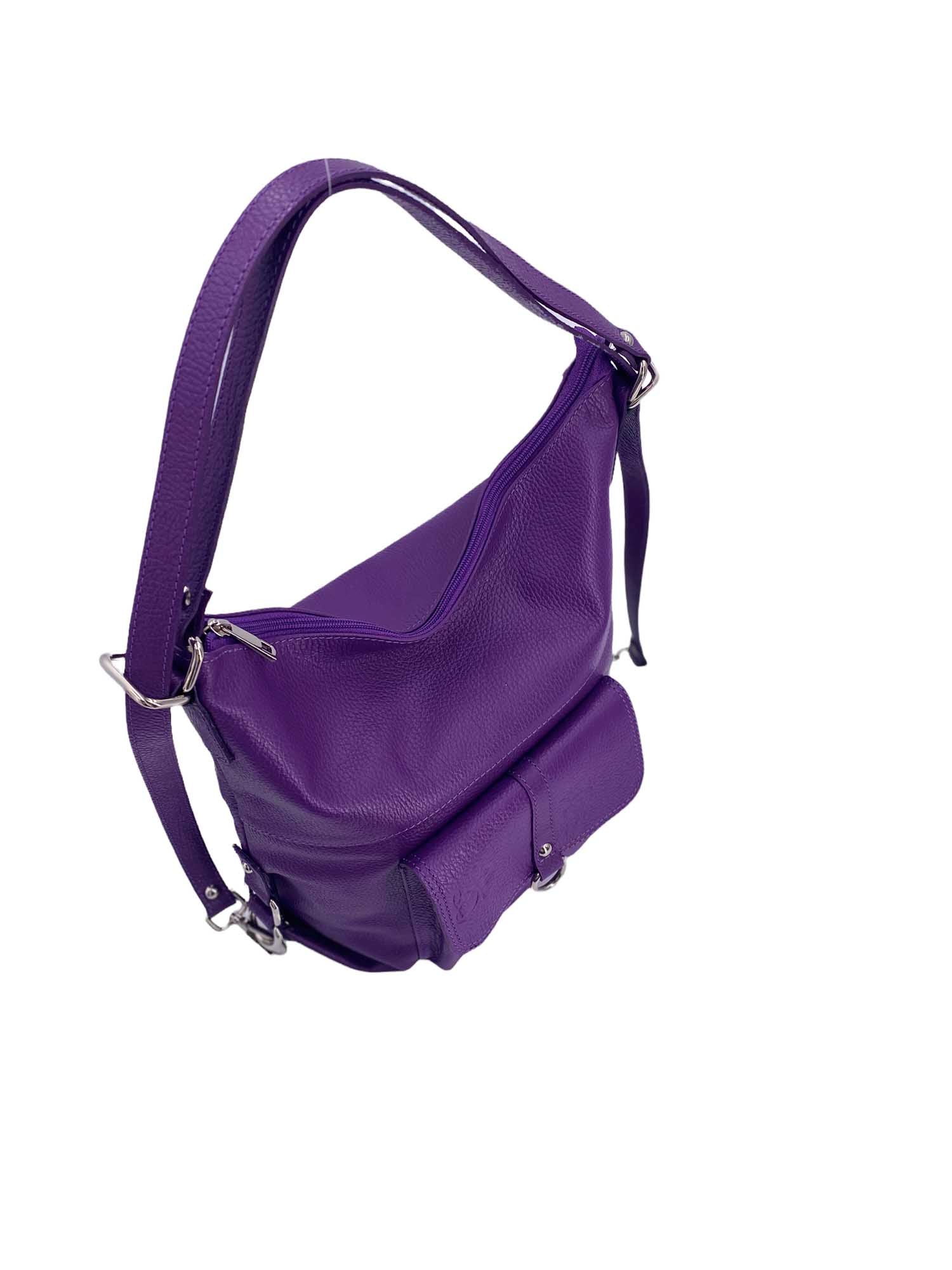 Romy – Borsa in Pelle Trasformabile a Spalla e Zaino