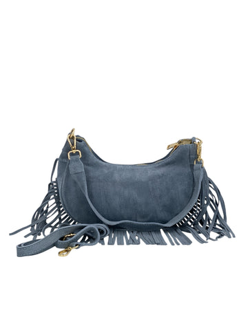 Carine – Borsa a tracolla donna in pelle di vitello italiana artigianale