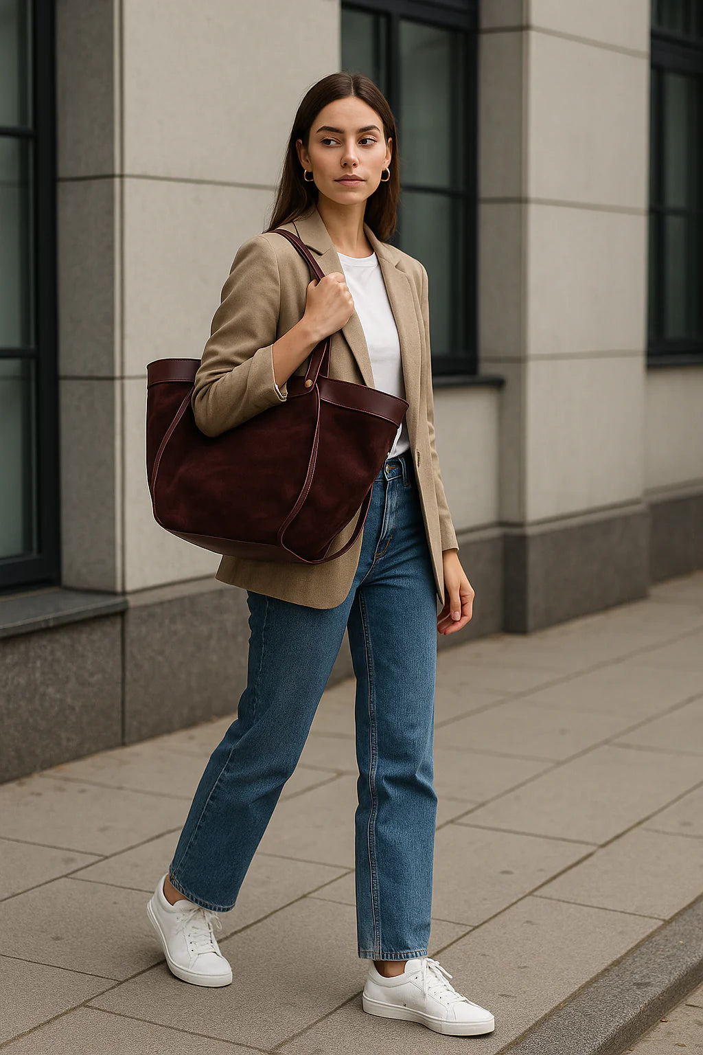 Arya – Damenhandtasche und Umhängetasche aus echtem italienischen Leder