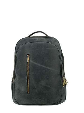 Pierre – Zaino uomo in vera pelle italiana con scomparto laptop 15"